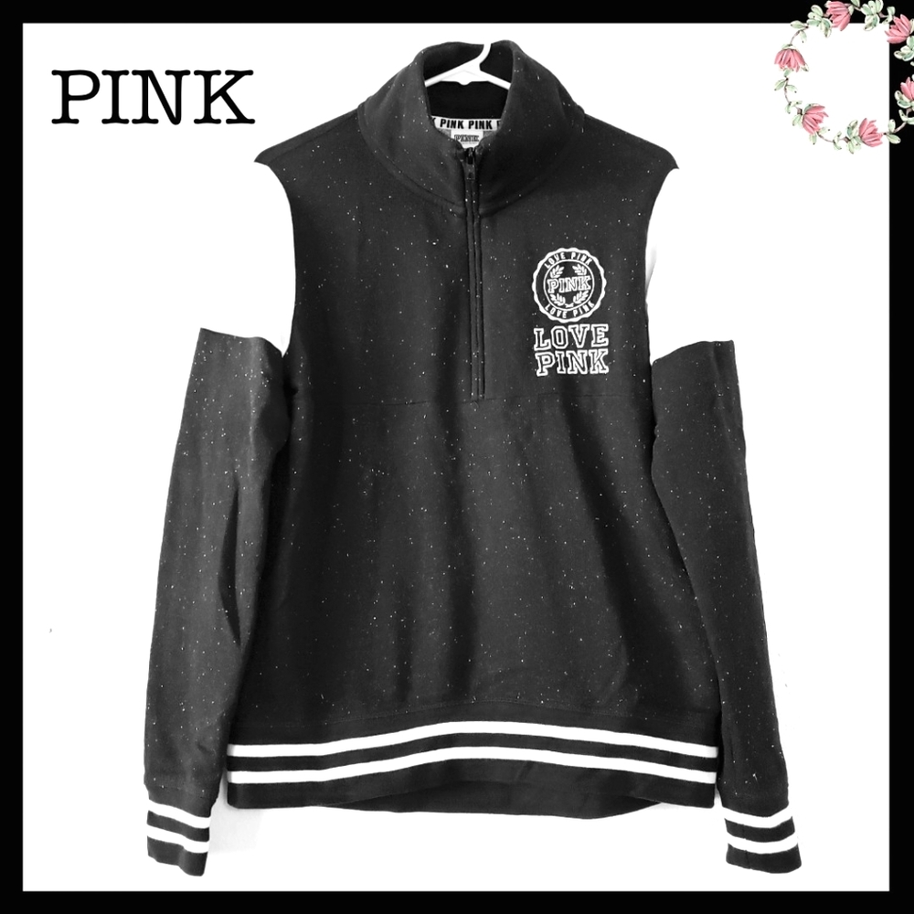♥️ PINK by VS: Size:XS/ Black & White Pullover